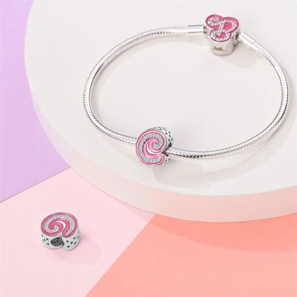 Authentic Capital letters A to Z Charm 925 Sterling Silver Women Bracelet Charm - Image 3