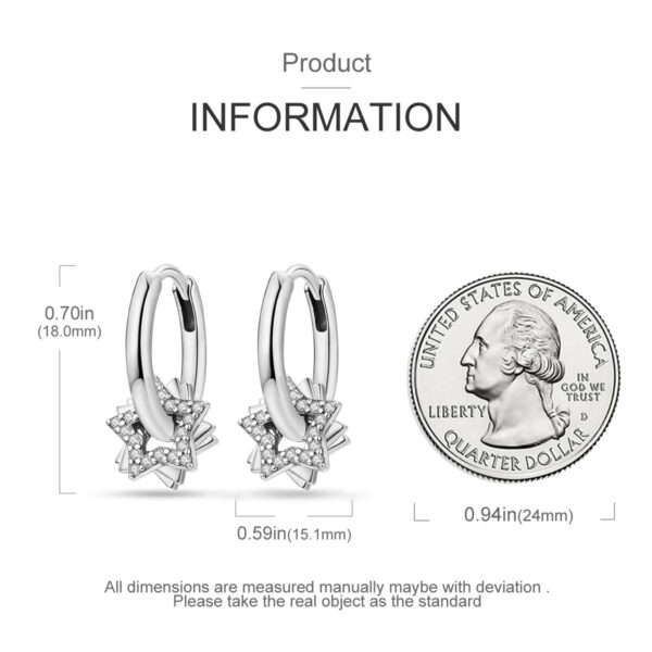 925 Sterling Silver Earrings - Image 3