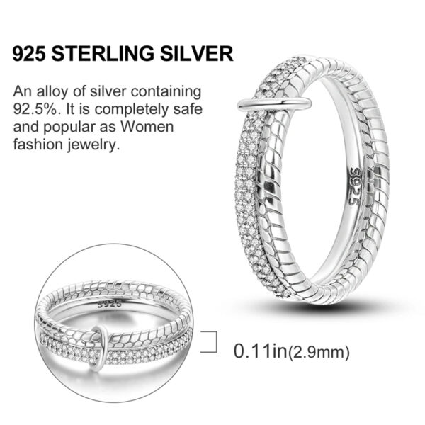 925 Sterling Silver Ring - Image 3