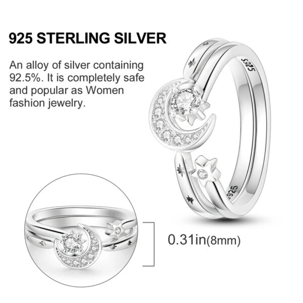 925 Sterling Silver Ring - Image 3