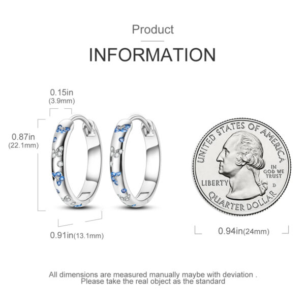 925 Sterling Silver Earrings - Image 3