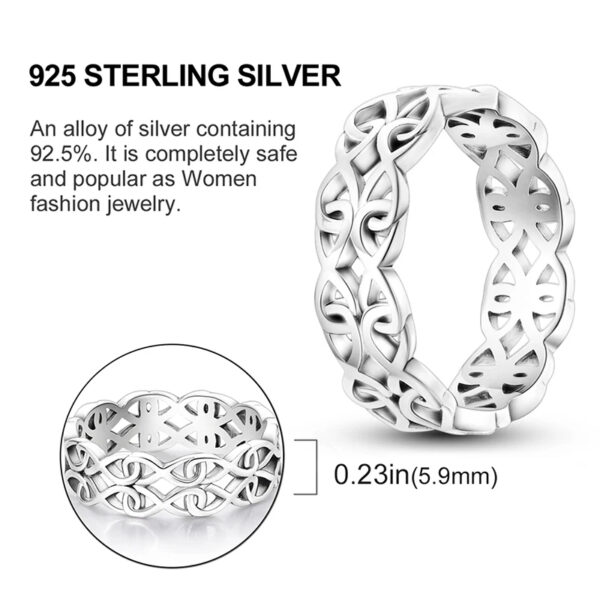 925 Sterling Silver Ring - Image 3