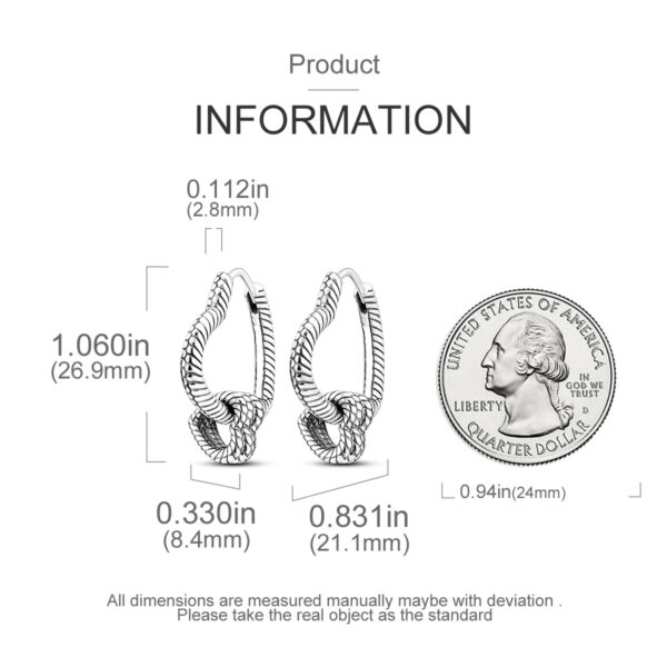 925 Sterling Silver Earrings - Image 3