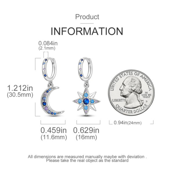 925 Sterling Silver Earrings - Image 3