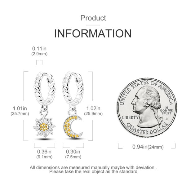 925 Sterling Silver Earrings - Image 3