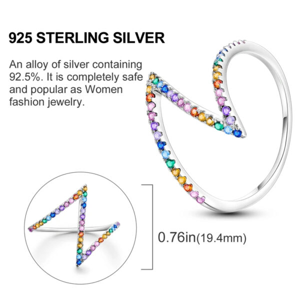 925 Sterling Silver Ring - Image 3